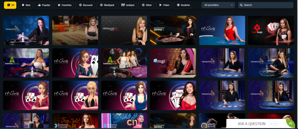 Betwinner live na casino